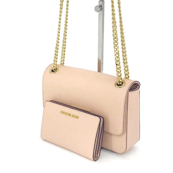 Michael Kors Tina MD Shoulder Flap Bag Wallet Set - Picture 2 of 8